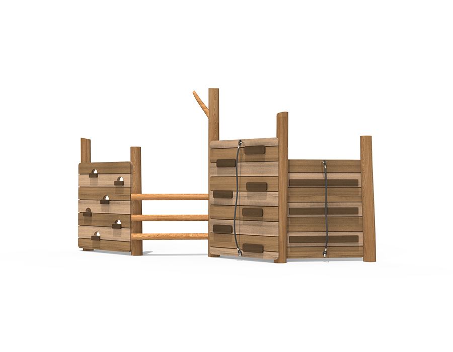 HRN-GR3432 수직 암벽 오르기 모험놀이대